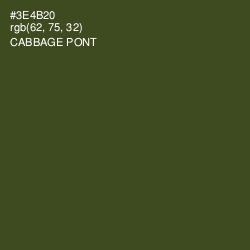 #3E4B20 - Cabbage Pont Color Image